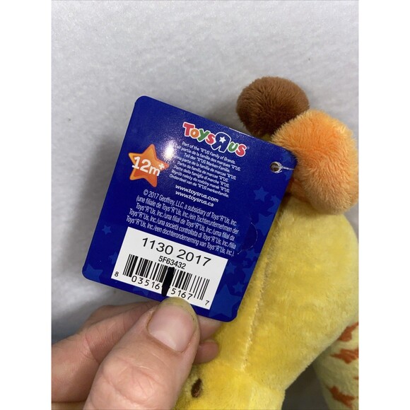new Toys R Us Mascot Geoffrey Giraffe Plush Stuffed Animal Toy 17" 2017 Retired - Picture 4 of 5